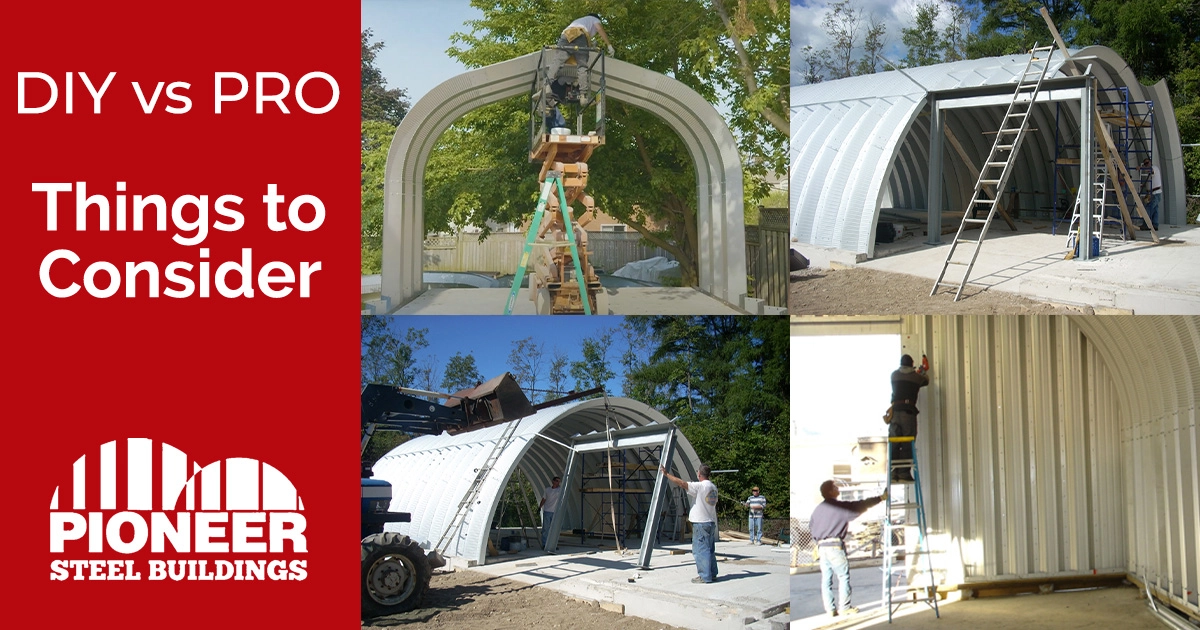 Examples of DIY and Pro building installation